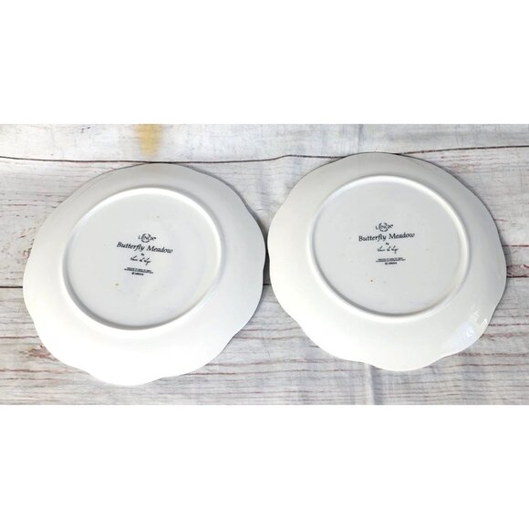 Lenox Butterfly Meadow Blue Plate: Elegant Porcelain Dessert Plates - Picture 2 of 4